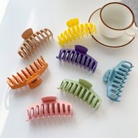 Simple Style Solid Color Plastic Hollow Out Hair Claws main image 1