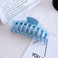 Simple Style Solid Color Plastic Hollow Out Hair Claws sku image 5
