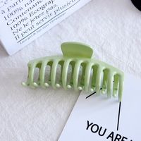 Simple Style Solid Color Plastic Hollow Out Hair Claws sku image 6