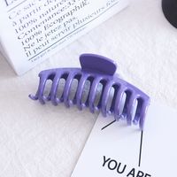 Simple Style Solid Color Plastic Hollow Out Hair Claws sku image 7
