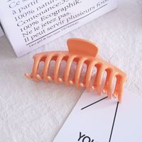 Simple Style Solid Color Plastic Hollow Out Hair Claws sku image 8