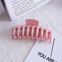 Simple Style Solid Color Plastic Hollow Out Hair Claws sku image 10