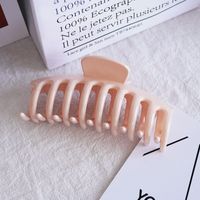 Simple Style Solid Color Plastic Hollow Out Hair Claws sku image 11
