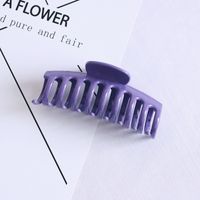 Simple Style Solid Color Plastic Hollow Out Hair Claws sku image 1