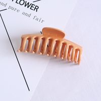 Simple Style Solid Color Plastic Hollow Out Hair Claws sku image 2