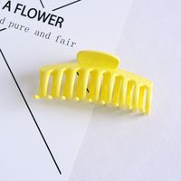 Simple Style Solid Color Plastic Hollow Out Hair Claws sku image 3