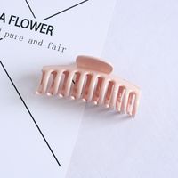 Simple Style Solid Color Plastic Hollow Out Hair Claws sku image 4