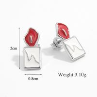 1 Pair Cartoon Style Santa Claus Plating Inlay Sterling Silver Zircon White Gold Plated Rhodium Plated Ear Studs sku image 8