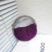 Nylon Solid Color Dumpling Shape Evening Bags sku image 15