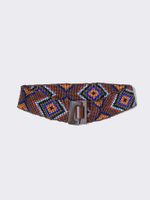 Ethnic Style Geometric Plastic Beaded Women's Woven Belts 1 Piece sku image 7