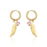 1 Pair Simple Style Geometric Plating 304 Stainless Steel 18K Gold Plated Drop Earrings main image 1
