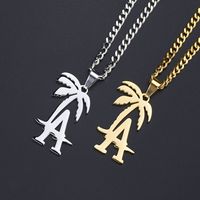 Simple Style Commute Solid Color 304 Stainless Steel Plating 18K Gold Plated Women's Pendant Necklace main image 1