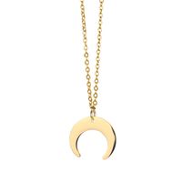 Simple Style Solid Color 304 Stainless Steel Plating 18K Gold Plated Women's Pendant Necklace main image 6