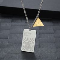 Hip-Hop Letter 304 Stainless Steel Plating 18K Gold Plated Unisex Pendant Necklace main image 1