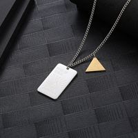 Hip-Hop Letter 304 Stainless Steel Plating 18K Gold Plated Unisex Pendant Necklace main image 3