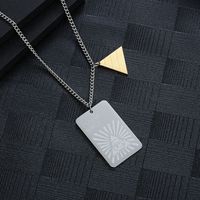 Hip-Hop Letter 304 Stainless Steel Plating 18K Gold Plated Unisex Pendant Necklace main image 4