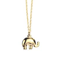 Hip-Hop Retro Solid Color 304 Stainless Steel Gold Plated 18K Gold Plated Women's Pendant Necklace sku image 2