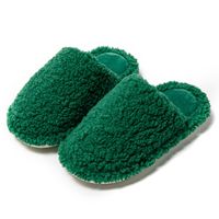 Women's Casual Solid Color Round Toe Cotton Slippers sku image 17