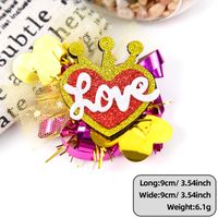 Valentine's Day Cute Sweet Letter Heart Shape Pet Daily Party Shopping Hairpin sku image 4