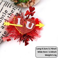 Valentine's Day Cute Sweet Letter Heart Shape Pet Daily Party Shopping Hairpin sku image 12