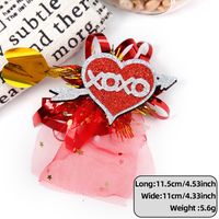 Valentine's Day Cute Sweet Letter Heart Shape Pet Daily Party Shopping Hairpin sku image 14