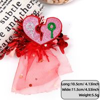 Valentine's Day Cute Sweet Letter Heart Shape Pet Daily Party Shopping Hairpin sku image 18
