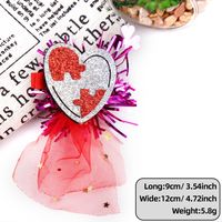 Valentine's Day Cute Sweet Letter Heart Shape Pet Daily Party Shopping Hairpin sku image 22