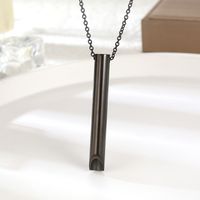 Simple Style Classic Style Solid Color 304 Stainless Steel Plating 18K Gold Plated Unisex Pendant Necklace main image 4