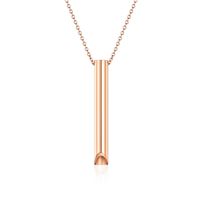 Simple Style Classic Style Solid Color 304 Stainless Steel Plating 18K Gold Plated Unisex Pendant Necklace sku image 4