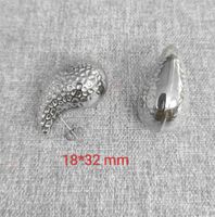 1 Pair Elegant Geometric Water Droplets Plating Stainless Steel Ear Studs sku image 2