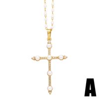 Style Simple Traverser Le Cuivre Placage Incruster Zircon Plaqué Or 18k Pendentif main image 5