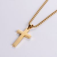 Classic Style Cross 304 Stainless Steel Plating 18K Gold Plated Women's main image 4