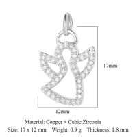 Virgin Angel Copper Zircon Pendant Cross Diy Ornament Accessories Virgin Om Necklace Bracelet Pendant sku image 11