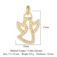 Virgin Angel Copper Zircon Pendant Cross Diy Ornament Accessories Virgin Om Necklace Bracelet Pendant sku image 12