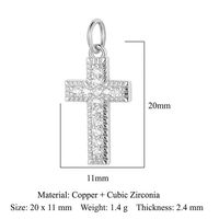 Virgin Angel Copper Zircon Pendant Cross Diy Ornament Accessories Virgin Om Necklace Bracelet Pendant sku image 1