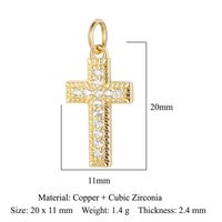 Virgin Angel Copper Zircon Pendant Cross Diy Ornament Accessories Virgin Om Necklace Bracelet Pendant sku image 2