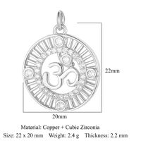 Virgin Angel Copper Zircon Pendant Cross Diy Ornament Accessories Virgin Om Necklace Bracelet Pendant sku image 15