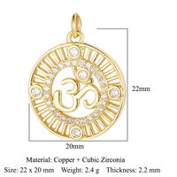 Virgin Angel Copper Zircon Pendant Cross Diy Ornament Accessories Virgin Om Necklace Bracelet Pendant sku image 16