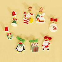 1 Pair Princess Cute Sweet Santa Claus Snowman Snowflake Irregular Alloy Ear Studs main image 5