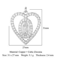 Style Simple Traverser Lune Le Cuivre Placage Incruster Zircon Plaqué Or 18k Charmes Bijoux Accessoires sku image 22