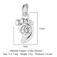 Simple Style Eye Butterfly Copper Plating Inlay Zircon 18k Gold Plated Charms Jewelry Accessories sku image 11
