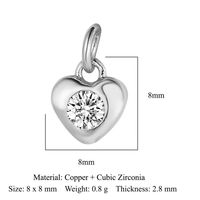 Simple Style Eye Butterfly Copper Plating Inlay Zircon 18k Gold Plated Charms Jewelry Accessories sku image 15