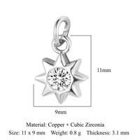 Simple Style Eye Butterfly Copper Plating Inlay Zircon 18k Gold Plated Charms Jewelry Accessories sku image 11