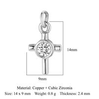 Simple Style Eye Butterfly Copper Plating Inlay Zircon 18k Gold Plated Charms Jewelry Accessories sku image 13