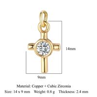 Simple Style Eye Butterfly Copper Plating Inlay Zircon 18k Gold Plated Charms Jewelry Accessories sku image 20