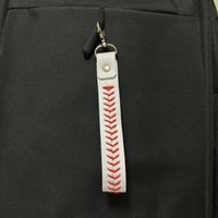 Fashion Baseball Pu Leather Unisex Bag Pendant Keychain sku image 20