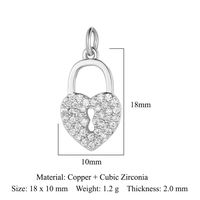 Simple Style Key Copper Plating Inlay Zircon 18k Gold Plated Jewelry Accessories sku image 12