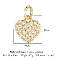 Simple Style Key Copper Plating Inlay Zircon 18k Gold Plated Jewelry Accessories sku image 9