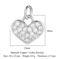 Simple Style Key Copper Plating Inlay Zircon 18k Gold Plated Jewelry Accessories sku image 2