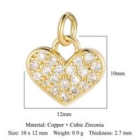 Simple Style Key Copper Plating Inlay Zircon 18k Gold Plated Jewelry Accessories sku image 3